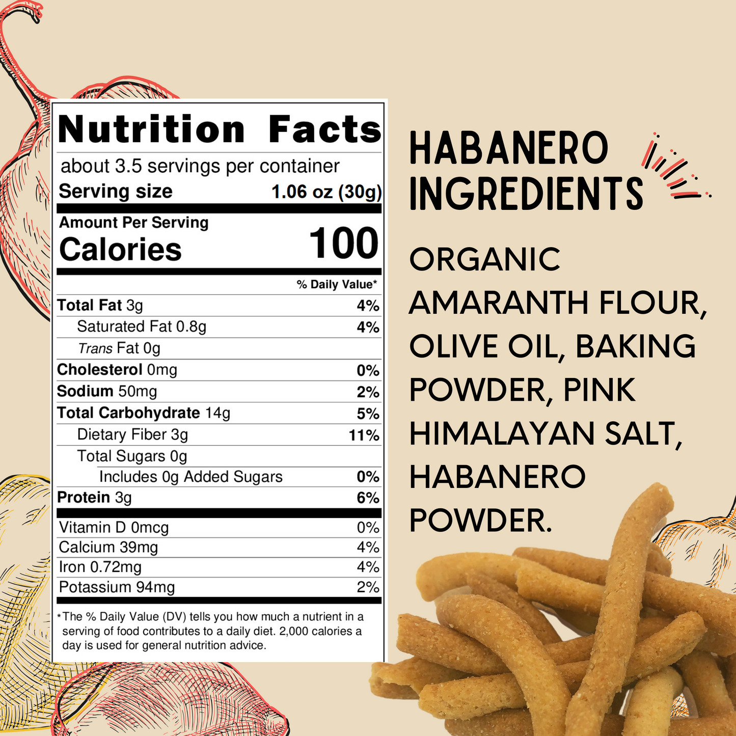 Amaranth Sticks - Better Than Chips