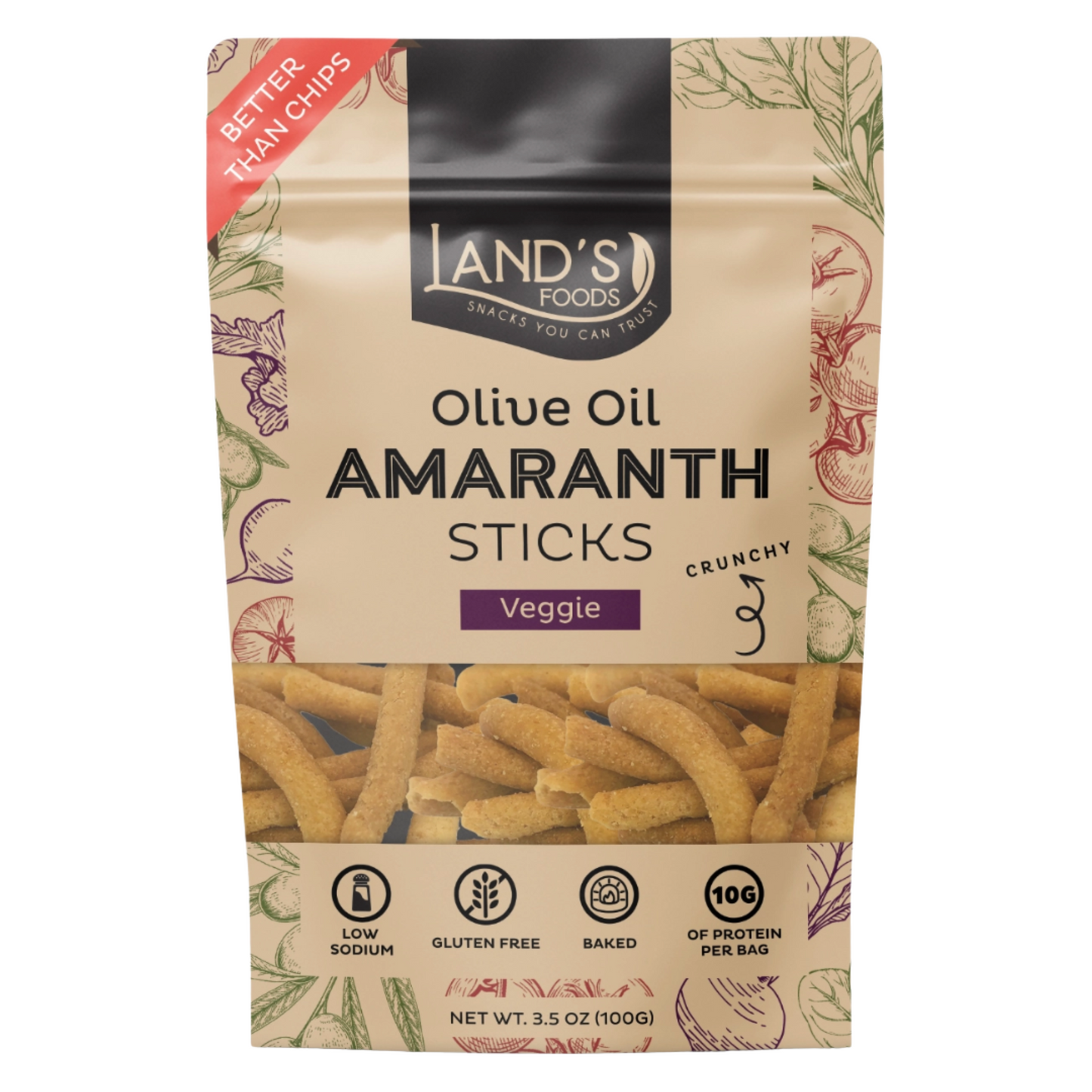 Amaranth Sticks - Better Than Chips